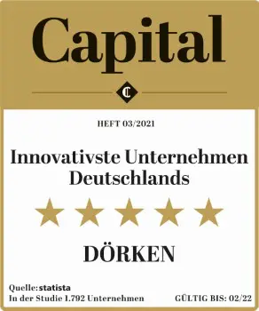 »Innovativste Unternehmen Deutschlands 2021»: Dörken AG erhält fünf Sterne